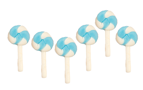 Candies, Blue, 6 Pieces